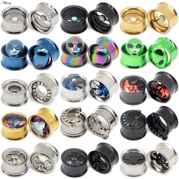2pc stainless steel anodized double flared internally thread screw fit ear flesh tunnel plug ear gauge expander piercing jewelry, Slivery;golden
2pc stainless steel anodized double flared internally thread screw fit ear flesh tunnel plug ear gauge expander piercing jewelry, Slivery;golden