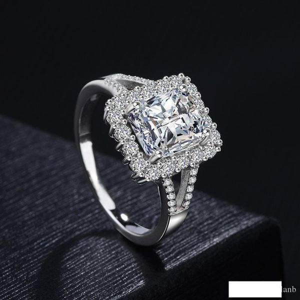 new 2018 womens wedding ring 925 silver with big diamond rings engagement gift jewelry for girl women, Slivery;golden 
new 2018 womens wedding ring 925 silver with big diamond rings engagement gift jewelry for girl women, Slivery;golden