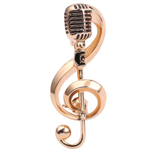 golden musical note metal lapel pin creative microphone shape brooch for women trendy music party jewelry accessories, Gray
golden musical note metal lapel pin creative microphone shape brooch for women trendy music party jewelry accessories, Gray