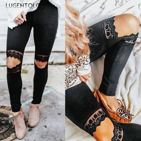 women's pants & capris lugentolo women slim fit lace opening hole casual pencil solid black street fashion trend long, Black;white
women's pants & capris lugentolo women slim fit lace opening hole casual pencil solid black street fashion trend long, Black;white