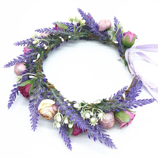 lavender flower wreath crown festival headband women hair accessories headdress floral garlands wedding party floral headwear, Slivery;white
lavender flower wreath crown festival headband women hair accessories headdress floral garlands wedding party floral headwear, Slivery;white