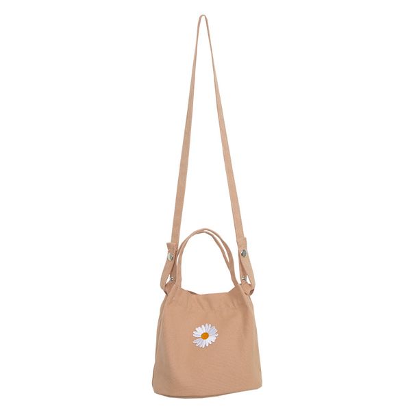 new women's daisy embroidery patch shoulder bag preppy style bucket bag women's canvas handbag lunch
new women's daisy embroidery patch shoulder bag preppy style bucket bag women's canvas handbag lunch