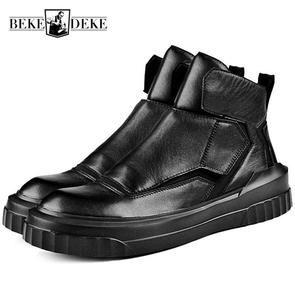 brand men high-shoes 2019 british genuine leather ankle boots luxury trainers motorcycle boots winter sneakers shoes male, Black
brand men high-shoes 2019 british genuine leather ankle boots luxury trainers motorcycle boots winter sneakers shoes male, Black