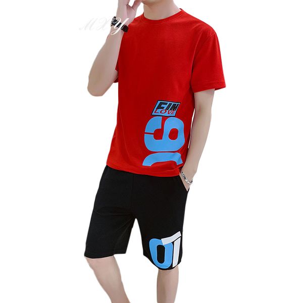men's 2019 summer letter printing running suit korean short-sleeved t-shirt shorts 2-piece set sports suit jogging fitness set, Black;blue
men's 2019 summer letter printing running suit korean short-sleeved t-shirt shorts 2-piece set sports suit jogging fitness set, Black;blue