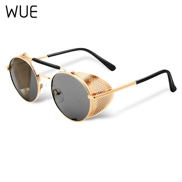 wue retro round metal sunglasses steampunk men women brand designer glasses oculos de sol shades uv protection, White;black
wue retro round metal sunglasses steampunk men women brand designer glasses oculos de sol shades uv protection, White;black
