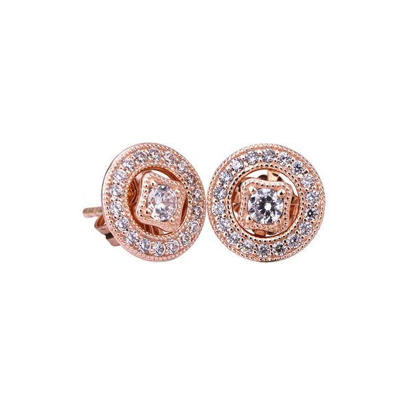 18k vintage circle stud earrings rose gold plated for pandora 925 sterling silver luxury designer jewelry earring sets with original box, Golden;silver
18k vintage circle stud earrings rose gold plated for pandora 925 sterling silver luxury designer jewelry earring sets with original box, Golden;silver