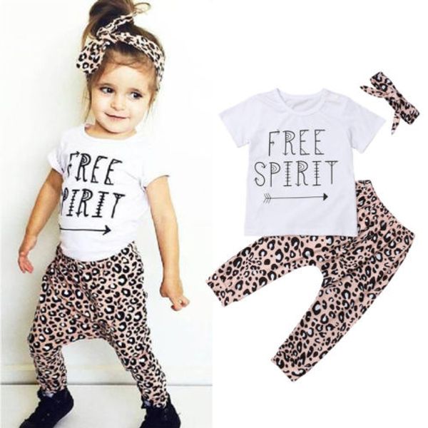toddler kids baby girl summer outfits spirit short sleeve t shirt leopard pants clothes headband set 1-6t, White
toddler kids baby girl summer outfits spirit short sleeve t shirt leopard pants clothes headband set 1-6t, White