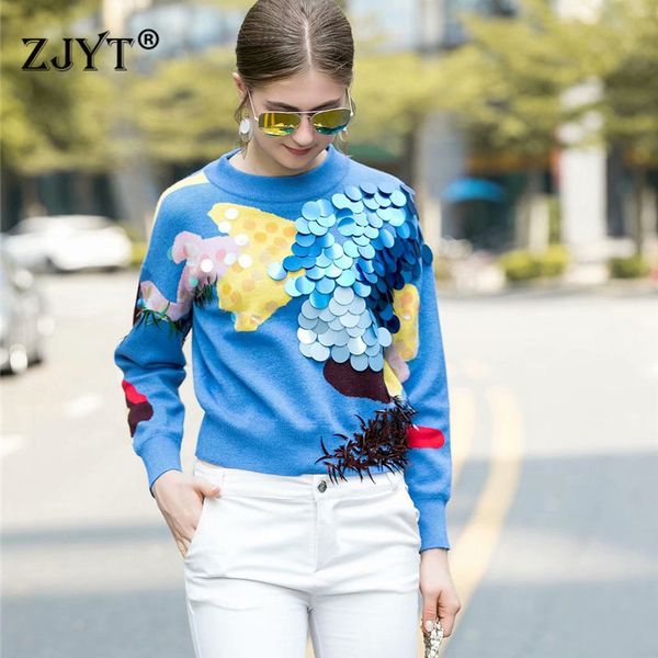 high street fashion runway sweater autumn winter women's long sleeve sequined pullovers sweaters female casual knit, White;black
high street fashion runway sweater autumn winter women's long sleeve sequined pullovers sweaters female casual knit, White;black