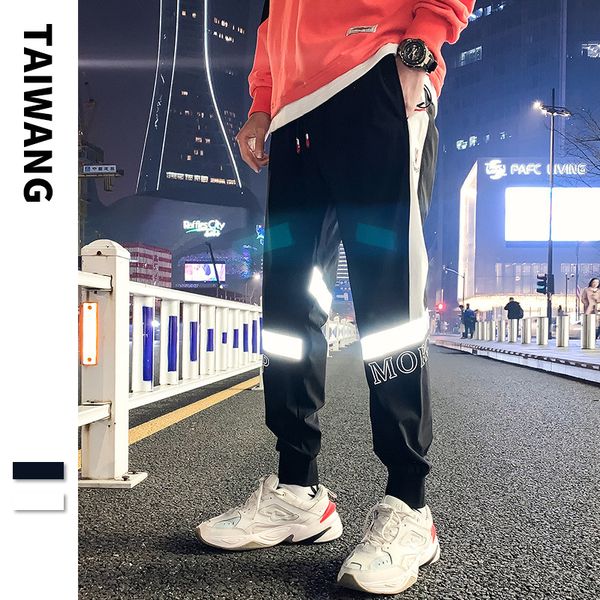 2020 spring new sports pants mens japanese fashion brand loose mens pants youth luminous beam feet casual pants men, Black
2020 spring new sports pants mens japanese fashion brand loose mens pants youth luminous beam feet casual pants men, Black