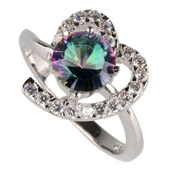 shunxunze explosion models engagement wedding rings for men and women rainbow mystic cubic zirconia accessories rhodium plated r730 size 6-9, Silver
shunxunze explosion models engagement wedding rings for men and women rainbow mystic cubic zirconia accessories rhodium plated r730 size 6-9, Silver