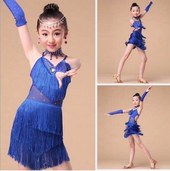 new 2017 latin dance dress kids children girls fringe competition latin skirt samba dance salsa dresses, Black;red
new 2017 latin dance dress kids children girls fringe competition latin skirt samba dance salsa dresses, Black;red