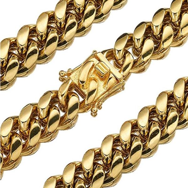 8/10/12/14/16/18mm 7-40" strong metal stainless steel gold miami cuban curb link chain necklace or bracelet mens womens jewelry, Silver
8/10/12/14/16/18mm 7-40" strong metal stainless steel gold miami cuban curb link chain necklace or bracelet mens womens jewelry, Silver