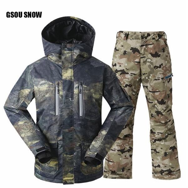 gsou snow ski suit, double veneers, outdoor mountaineering clothing, waterproof and warm, black ski suit, coat + trousers
gsou snow ski suit, double veneers, outdoor mountaineering clothing, waterproof and warm, black ski suit, coat + trousers