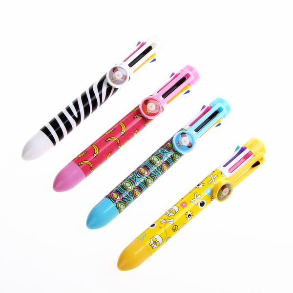8-color ball pen fine point 0.5mm writting multi color pen 8 in 1 cartoon kawaii retractable ballpoint school stationery, Blue;orange
8-color ball pen fine point 0.5mm writting multi color pen 8 in 1 cartoon kawaii retractable ballpoint school stationery, Blue;orange