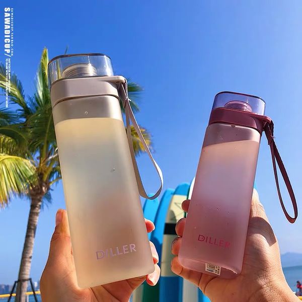 550ml frosted plastic bpa water bottle square student portable drink bottle with rope sport hike climb travel drinkware
550ml frosted plastic bpa water bottle square student portable drink bottle with rope sport hike climb travel drinkware