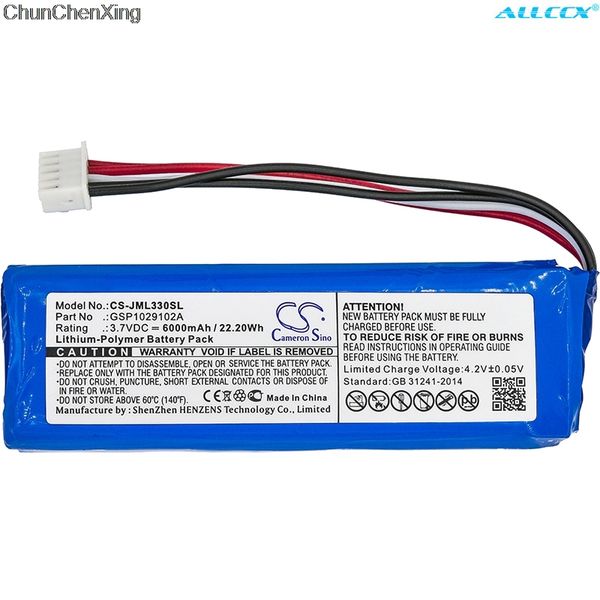 cameron sino 6000mah battery gsp1029102a(cs-jml330sl) for jbl charge 3, please double check the place of 2 red and 2 black wires
cameron sino 6000mah battery gsp1029102a(cs-jml330sl) for jbl charge 3, please double check the place of 2 red and 2 black wires