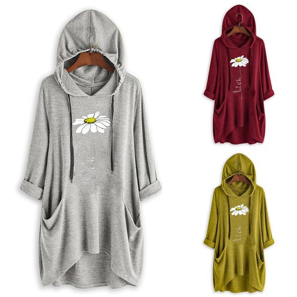 women's blouses & shirts zanzea 2021 hooded blouse elegant printed hoodies casual long sleeve female floral blusas oversized tunic s-5x, White
women's blouses & shirts zanzea 2021 hooded blouse elegant printed hoodies casual long sleeve female floral blusas oversized tunic s-5x, White