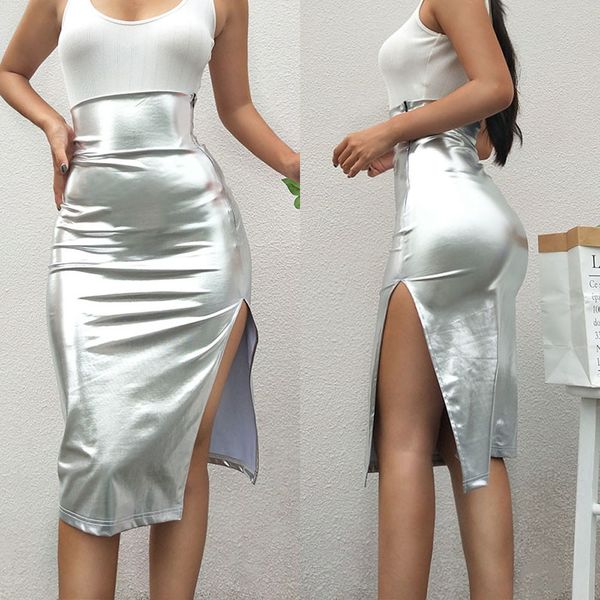 fashion women summer skirt elastic high waist solid silver bodycon midi cocktail club party skirt, Black
fashion women summer skirt elastic high waist solid silver bodycon midi cocktail club party skirt, Black