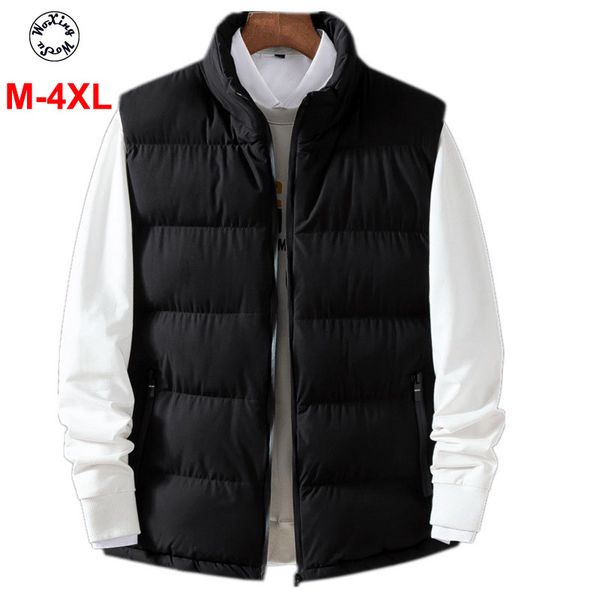 men's down cotton vest men's autumn and winter sportswear leisure warm vest sleeveless coat, Black;white
men's down cotton vest men's autumn and winter sportswear leisure warm vest sleeveless coat, Black;white