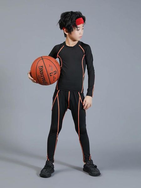 children's 2 piece suit sportswear children training jogging base compression thermal underwear children's wear, Black;blue
children's 2 piece suit sportswear children training jogging base compression thermal underwear children's wear, Black;blue