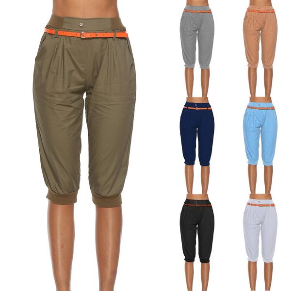 women plus size 5xl summer slim waist solid color stretch harlan capris fashion pencil pants crops for female sale, Black;white
women plus size 5xl summer slim waist solid color stretch harlan capris fashion pencil pants crops for female sale, Black;white