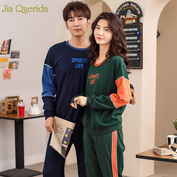 home clothes women's 100% cotton printing sport style long sleeve autumn winter sleeping suits for couple fashion couple pajamas, Black;red
home clothes women's 100% cotton printing sport style long sleeve autumn winter sleeping suits for couple fashion couple pajamas, Black;red