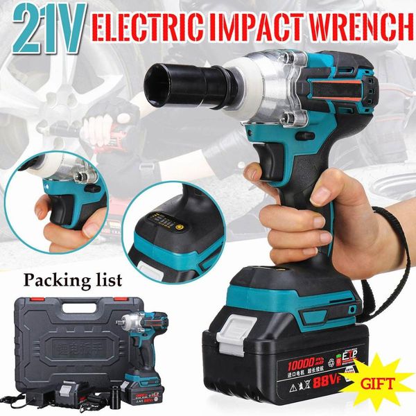 21v 10000mah li-ion electric impact wrench guns 330nm max torque impact wrench cordless 2 batteries 1 charger power tool
21v 10000mah li-ion electric impact wrench guns 330nm max torque impact wrench cordless 2 batteries 1 charger power tool