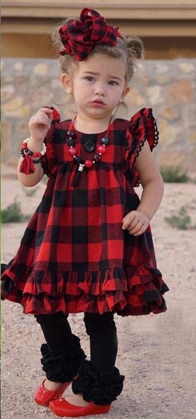 wholesale price christmas black lace buffalo plaid girls dress bulk order button flutter sleeve ruffle dress, Red;yellow
wholesale price christmas black lace buffalo plaid girls dress bulk order button flutter sleeve ruffle dress, Red;yellow
