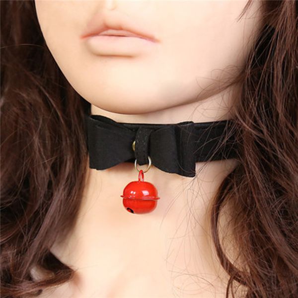 women punk leather choker collar bondage cosplay goth jewelry toy with bell j55, Blue;gray
women punk leather choker collar bondage cosplay goth jewelry toy with bell j55, Blue;gray