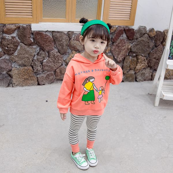 small children's cartoon set loose sweatshirt+striped leggings 2pcs hooded girls outfits brand toddler pullover casual baby suit, White
small children's cartoon set loose sweatshirt+striped leggings 2pcs hooded girls outfits brand toddler pullover casual baby suit, White
