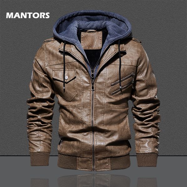 2019 winter men hooded jacket pu leather coats double-zipper bomber jacket street vintage men's thick fleece jackets outerwear, Black;brown
2019 winter men hooded jacket pu leather coats double-zipper bomber jacket street vintage men's thick fleece jackets outerwear, Black;brown