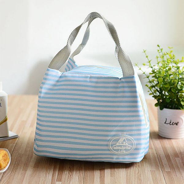 insulated lunch bag thermal stripe tote bags cooler picnic lunch box bag for kids women girls ladies man children, Blue;pink
insulated lunch bag thermal stripe tote bags cooler picnic lunch box bag for kids women girls ladies man children, Blue;pink