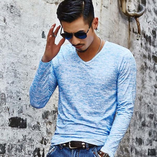 ostrich 2019 autumn v-neck shirt men long sleeve loose slim sport t-shirt fashion solid color trend daily polyester, White;black
ostrich 2019 autumn v-neck shirt men long sleeve loose slim sport t-shirt fashion solid color trend daily polyester, White;black