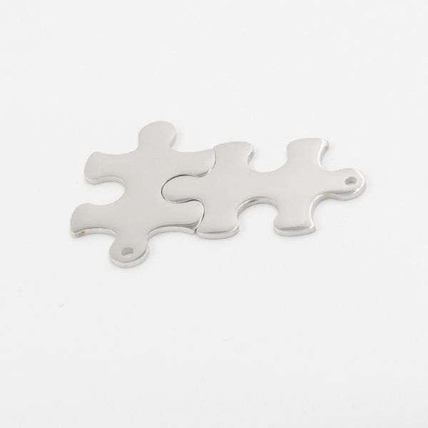 100% stainless steel blank puzzle tag charm pendant for jewelry metal jigsaw tag making mirror polished wholesale 10pcs, Silver
100% stainless steel blank puzzle tag charm pendant for jewelry metal jigsaw tag making mirror polished wholesale 10pcs, Silver