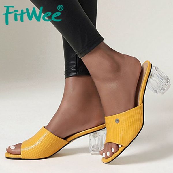 fitwee summer female shoes thick heel sandals crystal mid heel transparent women shoes slip on open pep toe slippers size 34-43, Black
fitwee summer female shoes thick heel sandals crystal mid heel transparent women shoes slip on open pep toe slippers size 34-43, Black