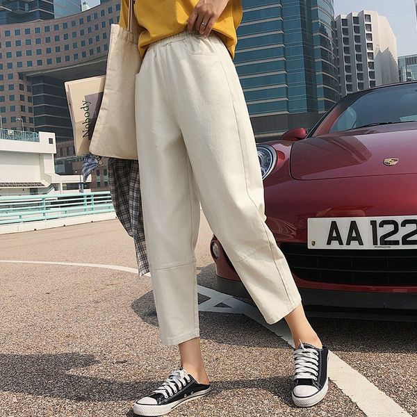 women's cargo pants boyfriend loose high waisted plus size capris for women cotton beige summer denim pants with elastic ankle, Black;white
women's cargo pants boyfriend loose high waisted plus size capris for women cotton beige summer denim pants with elastic ankle, Black;white