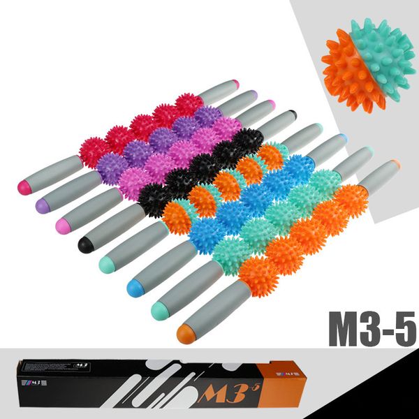 gym yoga massage stick relax muscle roller 5 spiked balls anti cellulite slimming trigger point roller muscle body relax tool
gym yoga massage stick relax muscle roller 5 spiked balls anti cellulite slimming trigger point roller muscle body relax tool