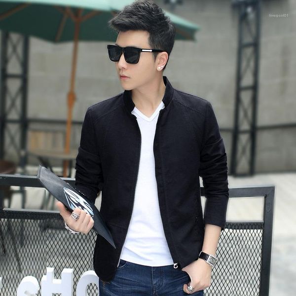 outerwear with pocket mens designer jackets regular length zipper stand collar coats pure color long sleeve clothing mens casual slim, Black;brown
outerwear with pocket mens designer jackets regular length zipper stand collar coats pure color long sleeve clothing mens casual slim, Black;brown