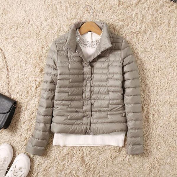 new ultra light down jacket women winter short slim thin single-breasted duck down coat fashion women puffer jacket lp054, Black
new ultra light down jacket women winter short slim thin single-breasted duck down coat fashion women puffer jacket lp054, Black