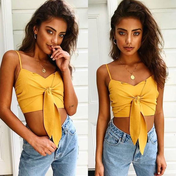 womens designer camis spaghetti strap crop bow bandage zipper colorful summer sleeveless tanks, White
womens designer camis spaghetti strap crop bow bandage zipper colorful summer sleeveless tanks, White