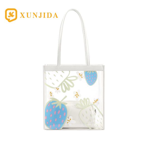 xunjida 2pcs transparent bag women's jelly bag handbag beach strawberry pvc summer purse waterproof brand design tote
xunjida 2pcs transparent bag women's jelly bag handbag beach strawberry pvc summer purse waterproof brand design tote
