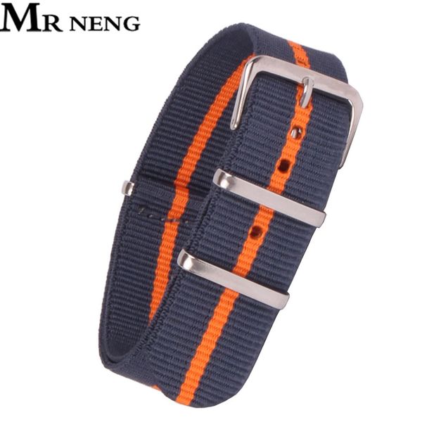 mr neng brand 16 18 22 24mm navy/orange striped nato strap for army sport watch nylon watchband 16-24 mm, Black;brown
mr neng brand 16 18 22 24mm navy/orange striped nato strap for army sport watch nylon watchband 16-24 mm, Black;brown