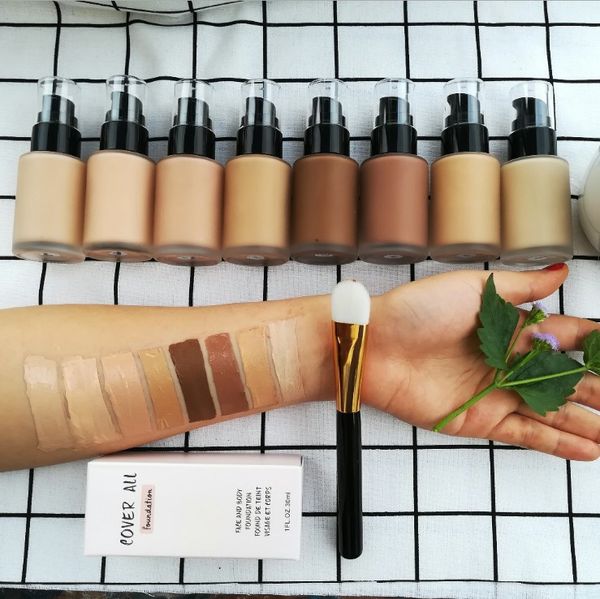 Wholesale 8 color cover all foundation makeup nude makeup no logo Poreless Liquid Foundation Makeup 1 fl. oz. Oil-Free Foundation
Wholesale 8 color cover all foundation makeup nude makeup no logo Poreless Liquid Foundation Makeup 1 fl. oz. Oil-Free Foundation