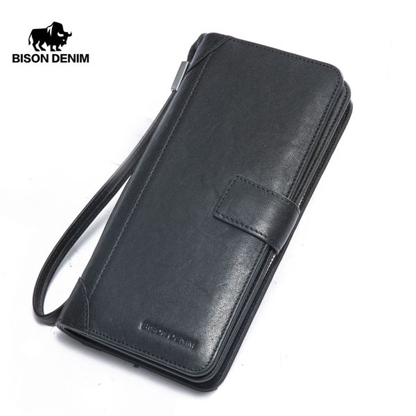 bison denim fashion men wallets genuine leather long zipper wallet clutch purse large capacity card holder wallet, Red;black
bison denim fashion men wallets genuine leather long zipper wallet clutch purse large capacity card holder wallet, Red;black