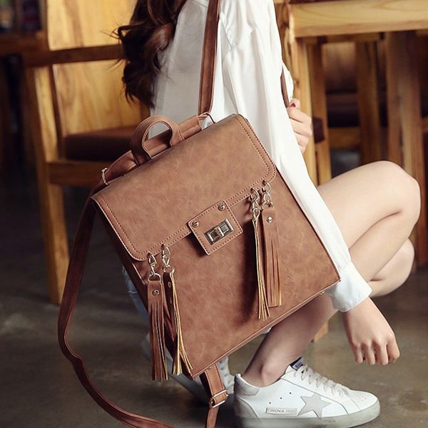 2020 new backpack female college style leisure tassel pu leather backpack fashion student travel bag mochila feminina mochilas
2020 new backpack female college style leisure tassel pu leather backpack fashion student travel bag mochila feminina mochilas