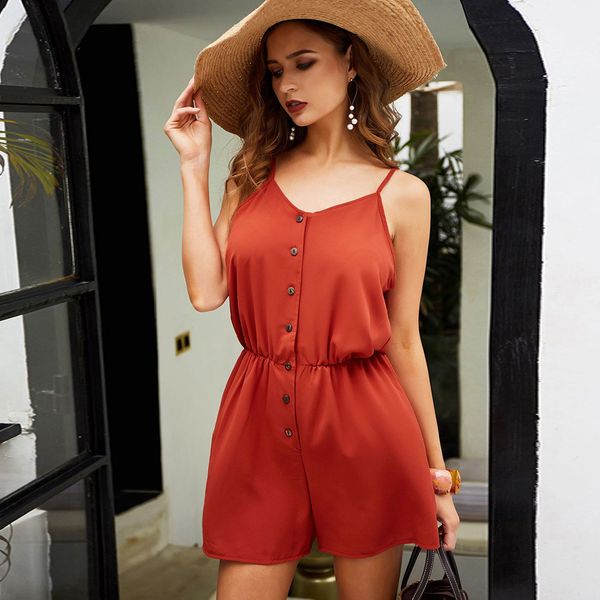 2019 new jumpsuit summer fashion v-neck sling button down backless fashion women jumpsuit, Black;white
2019 new jumpsuit summer fashion v-neck sling button down backless fashion women jumpsuit, Black;white