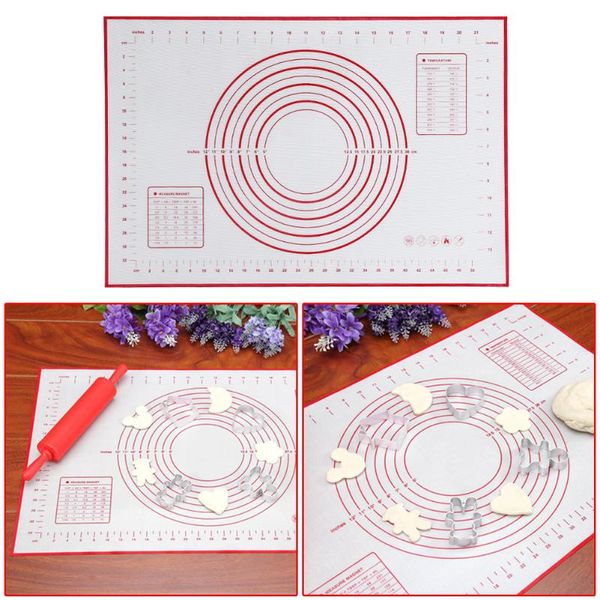 silicone baking mat pizza kneading dough mat silicone baking pastry roll non-stick sheet bakeware liners pad cooking tools
silicone baking mat pizza kneading dough mat silicone baking pastry roll non-stick sheet bakeware liners pad cooking tools
