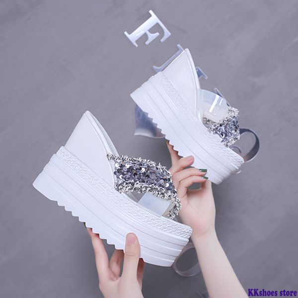 women's chunky slippers fashion sequins platform shoes 2020 summer pu leather ladies slippers shoes woman summer beach slipper, Black
women's chunky slippers fashion sequins platform shoes 2020 summer pu leather ladies slippers shoes woman summer beach slipper, Black