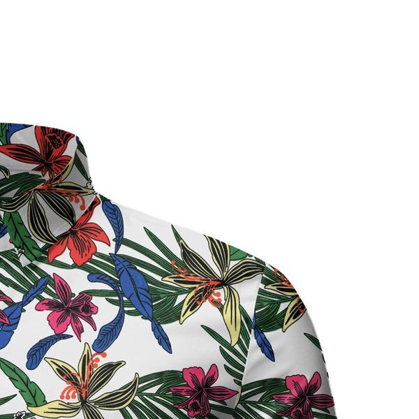 shirt men floral hawaiian style short sleeve casual mens dress shirts social flower beach blouse men blue red white, White;black
shirt men floral hawaiian style short sleeve casual mens dress shirts social flower beach blouse men blue red white, White;black
