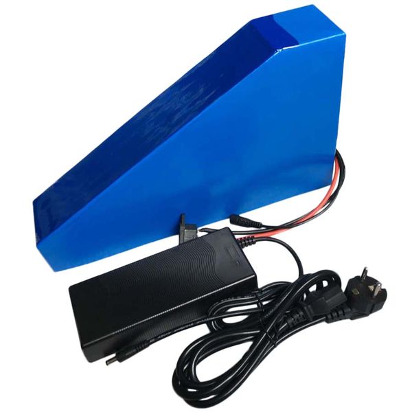 Image of 48V 20AH Triangle battery fit for 1000W bafang motor Electric Bike Lithium with 54.6V 2A charger